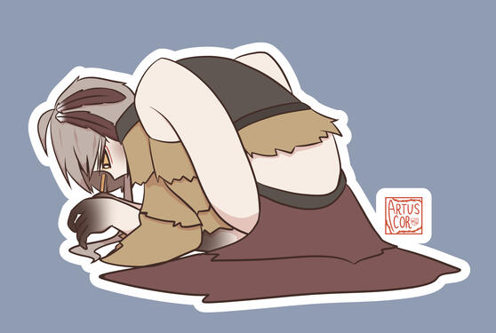 Popotou in a very weird position